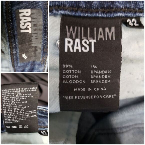William rast flare dark denim jeans - Picture 8 of 8